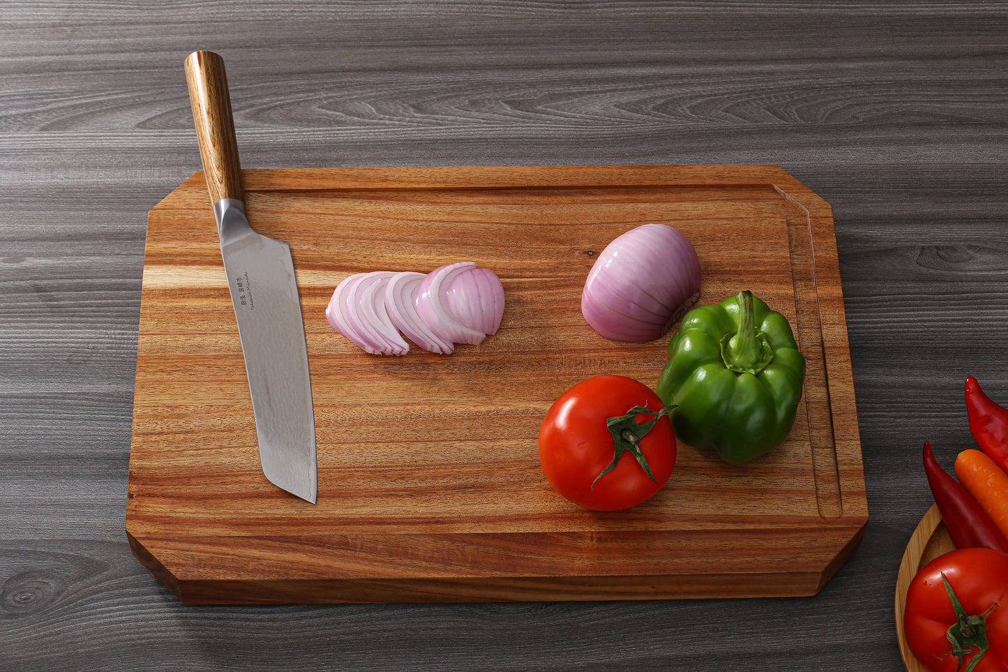 IZUMI ICHIAGO Profi-Schneidbrett – Premium Akazienholz, mit Leinöl behandelt - CULINOR