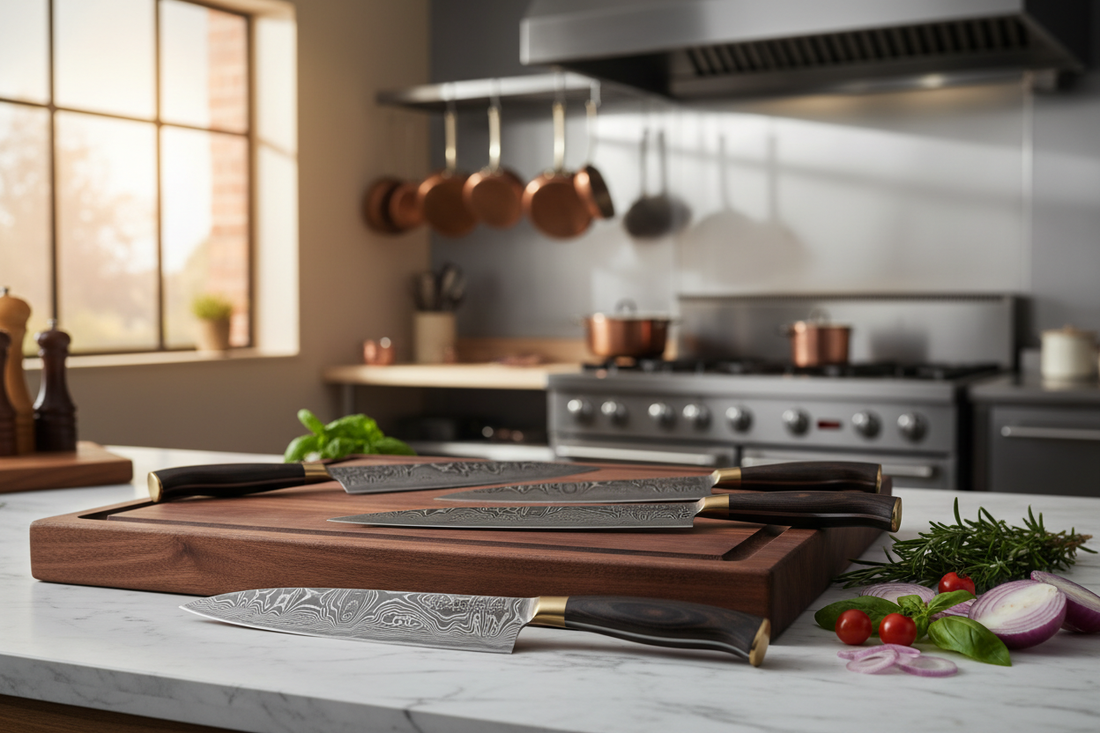 Die Anatomie der Perfektion: Warum ein Damastmesser das Herzstück der Männerküche ist