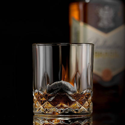 Das Connoisseur's Set -  Granit-Whisky-Steine und Signature Whiskey Glass Edition - CULINOR
