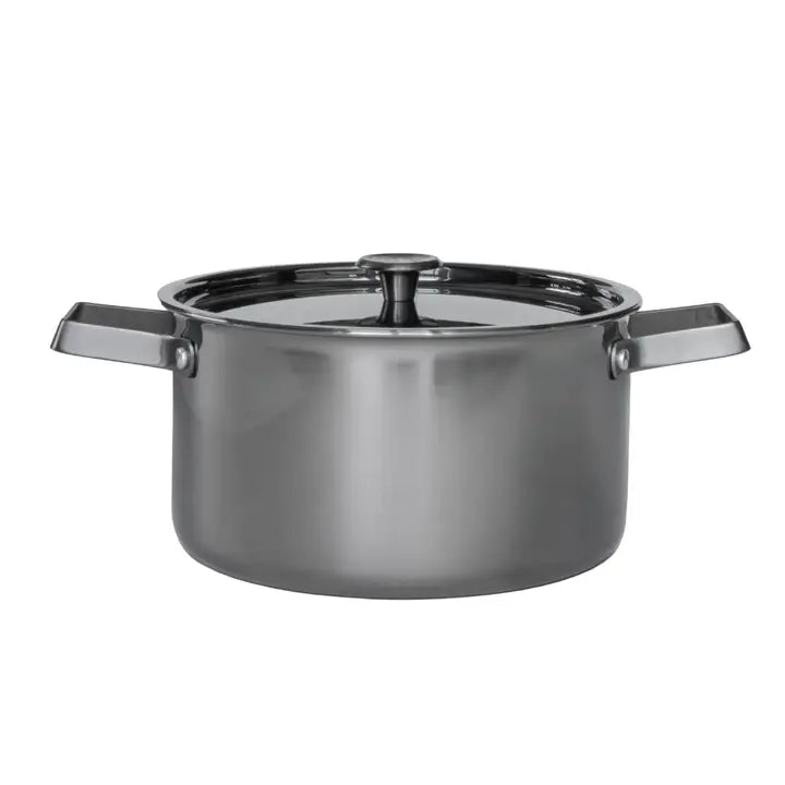 Kochtopf (5,5 Liter)  – Limited Black Steel Edition inkl. Nudelkorb - CULINOR