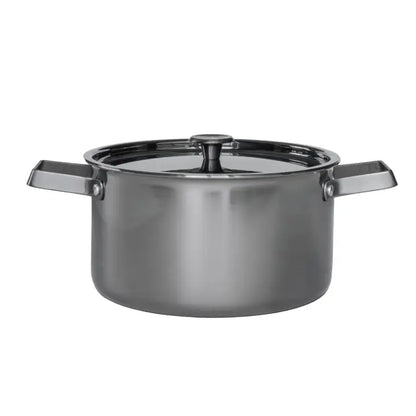 Kochtopf (5,5 Liter)  – Limited Black Steel Edition inkl. Nudelkorb - CULINOR
