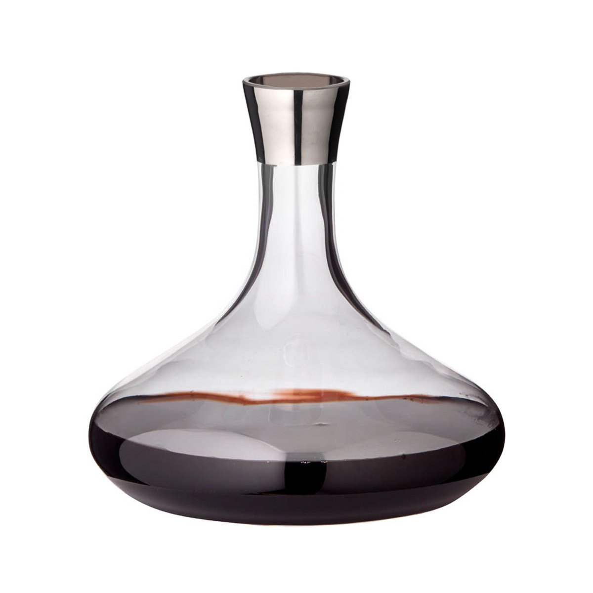 Karaffe „Edward“ – mundgeblasenes Kristallglas mit edlem Platinrand - CULINOR