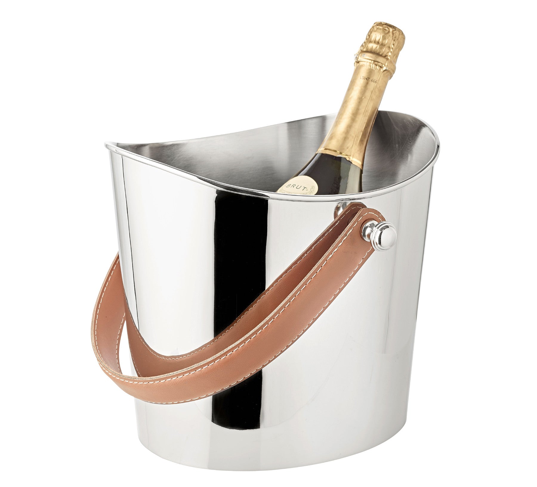 Eiseimer „Gilbert“ – stilvoll kühlen mit Leder & Hochglanzfinish - CULINOR