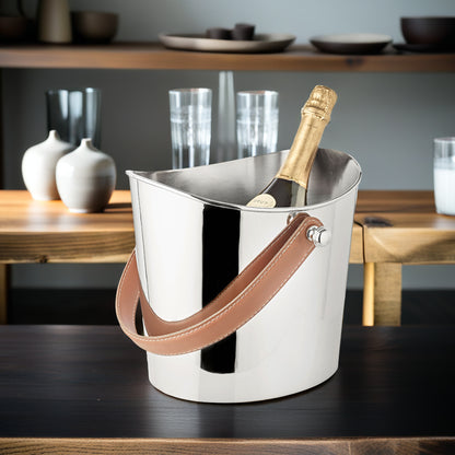 Eiseimer „Gilbert“ – stilvoll kühlen mit Leder & Hochglanzfinish - CULINOR