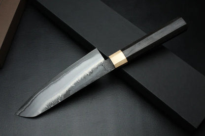 Santoku Bog Oak (Mooreiche) – Handgeschmiedete Perfektion aus Österreich - CULINOR