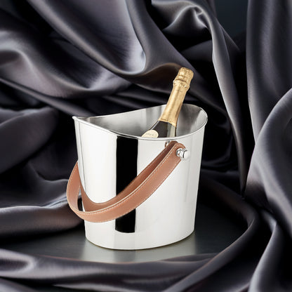 Eiseimer „Gilbert“ – stilvoll kühlen mit Leder & Hochglanzfinish - CULINOR