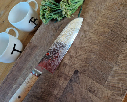 Stirnholz Schneidebrett (Eiche) in Handarbeit - Ein Schneidebrett fürs Leben